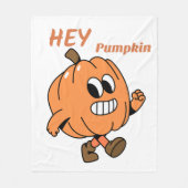 Hey Pumpkin Fleecedecke (Vorderseite)