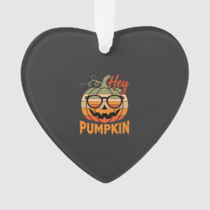 Hey Pumpkin Retro Halloween Sonnenbrille Ornament