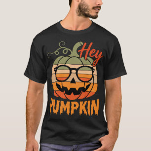 Hey Pumpkin Retro Halloween-Sonnenbrille T-Shirt