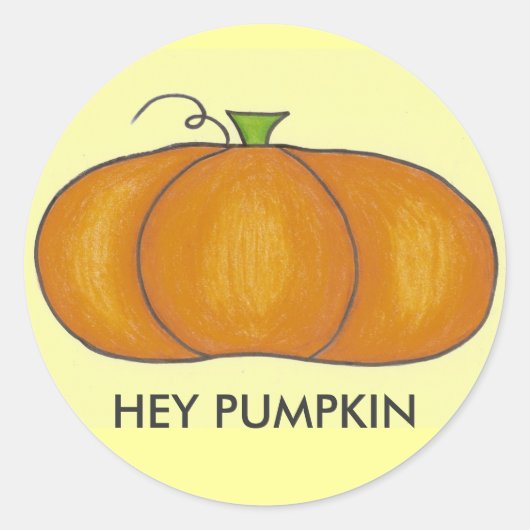 Hey Pumpkin Stickers (Vorderseite)