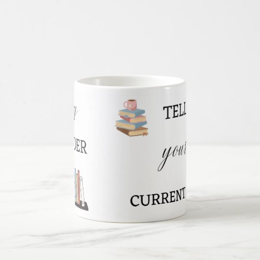 Hey Reader–Cute Bookish Coffee Mug for Book Lovers Kaffeetasse (Mittel)