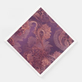 Hey Rosegold Floral AI art  Serviette (Ecke)