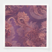 Hey Rosegold Floral AI art  Serviette (Vorderseite)
