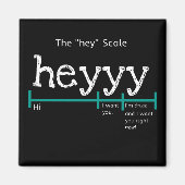 Hey Scale Heyy Funny Magnet (Vorne)