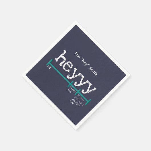 Hey Scale Heyy Funny Serviette (Ecke)