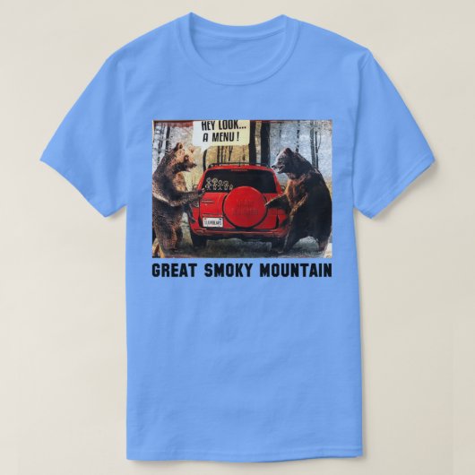 Hey, schau dir ein Menü 1 an T-Shirt (Design vorne)