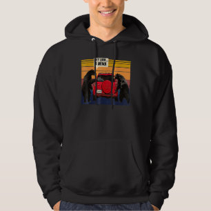 Hey Schau Ein Menü Camping Camper, Retro Vintage L Hoodie