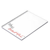 "Hey, schön." Joe Covelli Notebook Notizblock (Linke Seite)