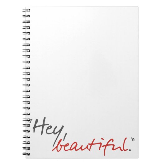 "Hey, schön." Joe Covelli Notebook Notizblock (Vorderseite)