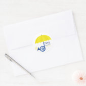 Hey schöne Logo-Aufkleber Runder Aufkleber (Umschlag)