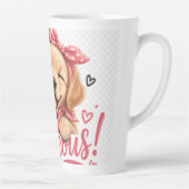 Hey Schönes Süßes Hund Design Milchtasse (Rechts)