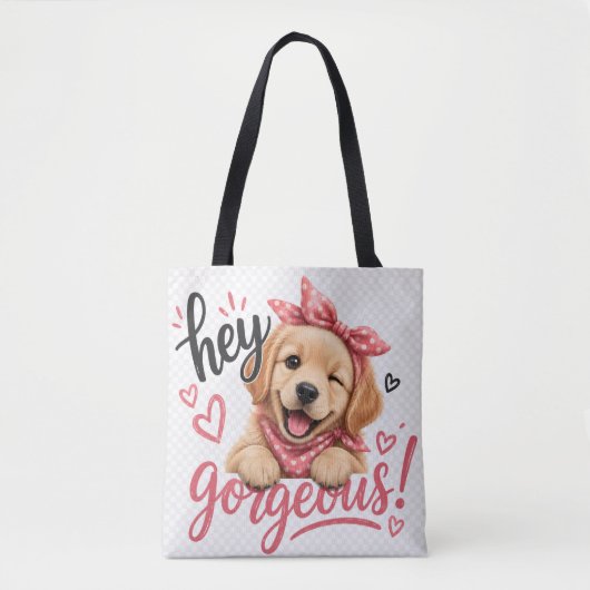 Hey Schönes Süßes Hund Design Tasche (Vorderseite)
