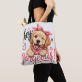 Hey Schönes Süßes Hund Design Tasche (Von Nahem)