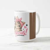 Hey Schönes Süßes Katzen-Design Kaffeetasse (VorderseiteRechts)