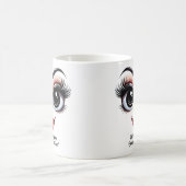Hey Schönheit, Fabelhafte Augen Lustiges Gesicht Kaffeetasse (Mittel)