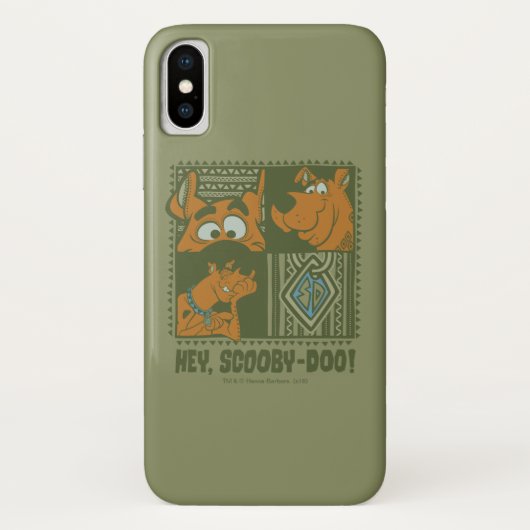 Hey Scooby-Doo Tribal Square Grafik Case-Mate iPhone Hülle (Rückseite)