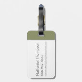 Hey Scooby-Doo Tribal Square Grafik Gepäckanhänger (Rückseite vertikal)