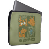Hey Scooby-Doo Tribal Square Grafik Laptopschutzhülle (Vorne Rechts)