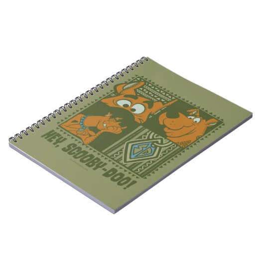 Hey Scooby-Doo Tribal Square Grafik Notizblock (Linke Seite)