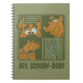 Hey Scooby-Doo Tribal Square Grafik Notizblock (Vorderseite)