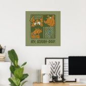Hey Scooby-Doo Tribal Square Grafik Poster (Heimbüro)
