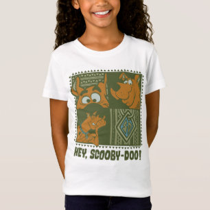 Hey Scooby-Doo Tribal Square Grafik T-Shirt