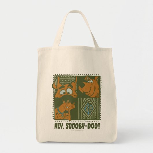 Hey Scooby-Doo Tribal Square Grafik Tragetasche (Vorne)