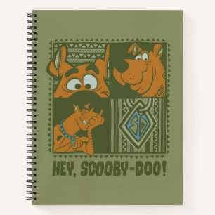 Hey Scooby-Doo Tribal Square Graphic Notizblock