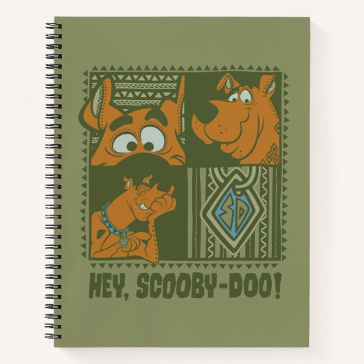 Hey Scooby-Doo Tribal Square Graphic Notizblock (Vorderseite)