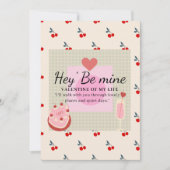 Hey" Sei Mein Valentin Feiertagskarte (Vorderseite)