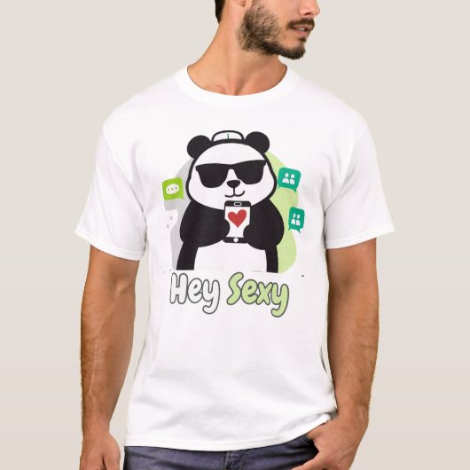 Hey Sexy Panda T-Shirt (Vorderseite)