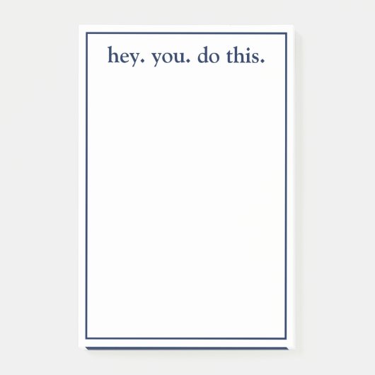 Hey. Sie. tun. Post-it Klebezettel (Vorderseite)