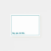 Hey. Sie. tun. Post-it Klebezettel (Vorderseite)