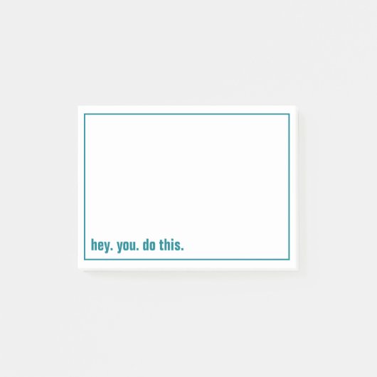 Hey. Sie. tun. Post-it Klebezettel (Vorderseite)