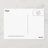 Hey, sieh mich an! postkarte (Rückseite)