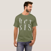 Hey Sis Niedlich Sister Shirt Sister Gift Womens G (Vorne ganz)