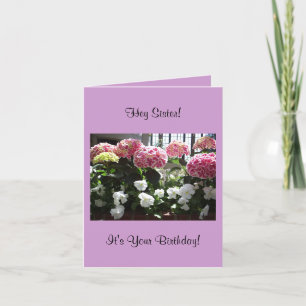Hey Sister Birthday Card Karte
