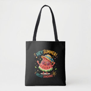Hey Sommer Hallo Sonnenschein Wassermelone Tasche
