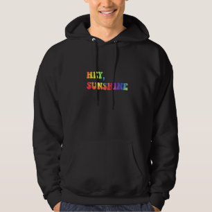 Hey Sonnenschein Retro Cool 1970er Slang Disco-Ära Hoodie