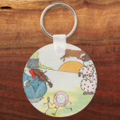 Hey, stecke ab! Die Katze und das Fiddle Schlüsselanhänger (Vorderseite)