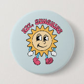 Hey, Sunshine - Summer Vibes Button (Vorderseite)
