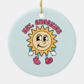 Hey, Sunshine - Summer Vibes Keramik Ornament (Hinten)