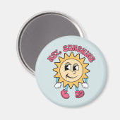 Hey, Sunshine - Summer Vibes Magnet (Vorderseite/Rückseite)