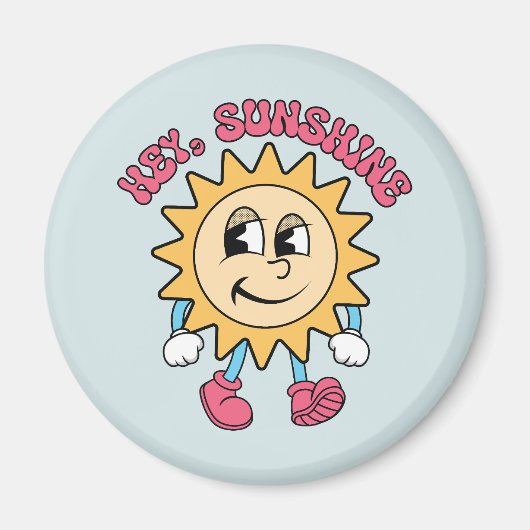 Hey, Sunshine - Summer Vibes Magnet (Vorne)