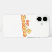 "Hey Sunshine" with Smiling Sun Case-Mate iPhone Hülle (Rückseite (Horizontal))
