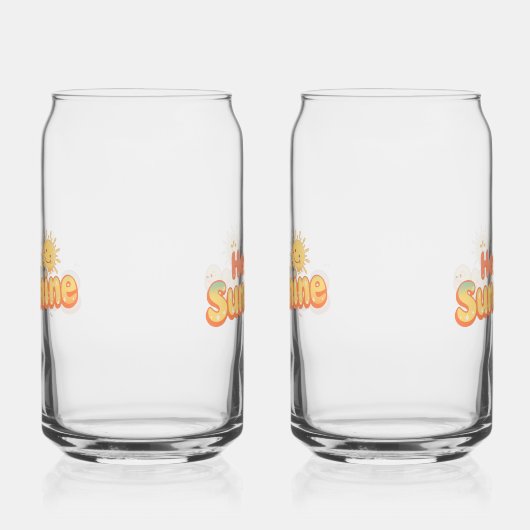 "Hey Sunshine" with Smiling Sun Dosenglas (Rechts)