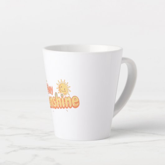 "Hey Sunshine" with Smiling Sun Milchtasse (Rechte Ecke)