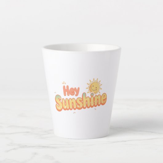 "Hey Sunshine" with Smiling Sun Milchtasse (Vorderseite)