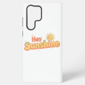 "Hey Sunshine" with Smiling Sun Samsung Galaxy Hülle (Rückseite)