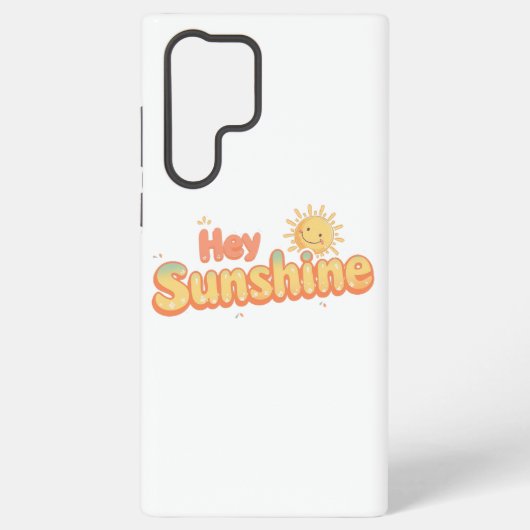 "Hey Sunshine" with Smiling Sun Samsung Galaxy Hülle (Rückseite)